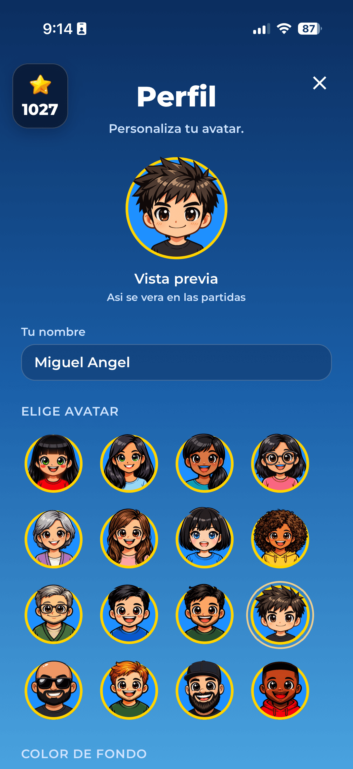 Personaliza tu perfil